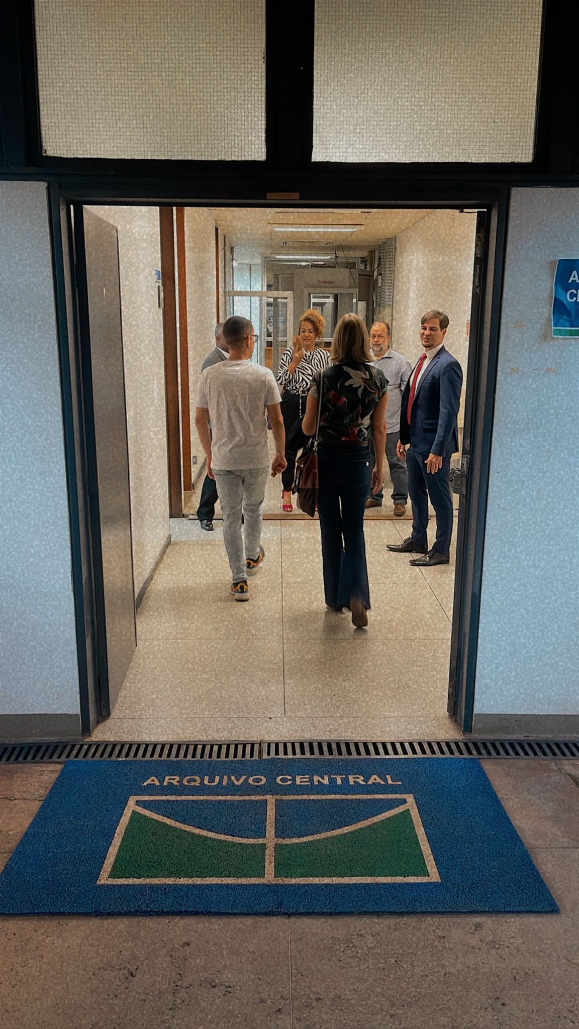 Entrada dos novos espaços do Arquivo Central da UnB