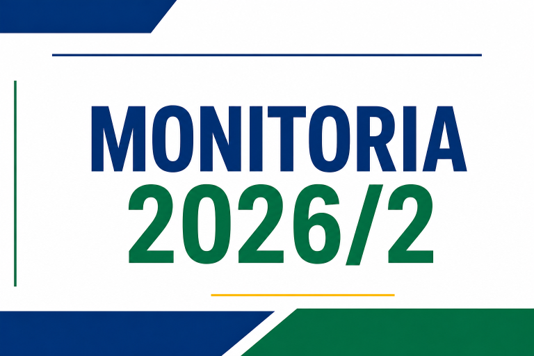Capa tipográfica: Monitoria 2026/2